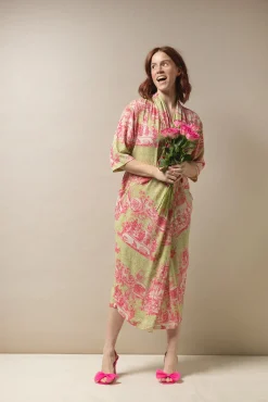 Ancient Columns Olive Rachel Dress