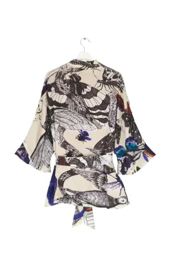 Butterflies Cobalt Wrap Jacket