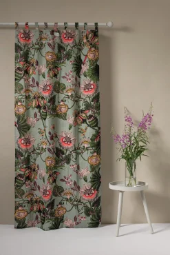 Eccentric Bloooms Putty Linen Panel