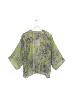 Kew Etched Floral Fern Kimono