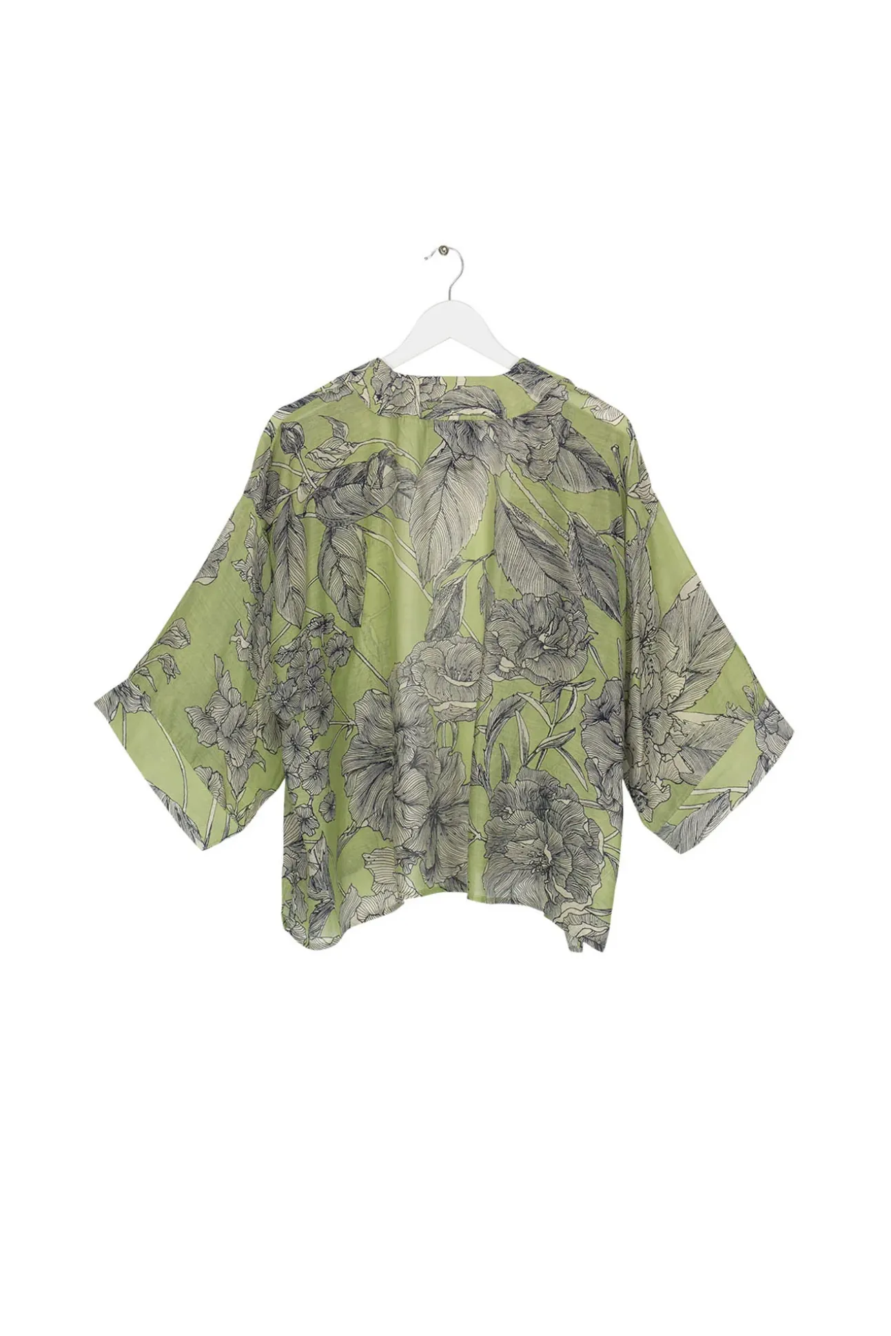 Kew Etched Floral Fern Kimono