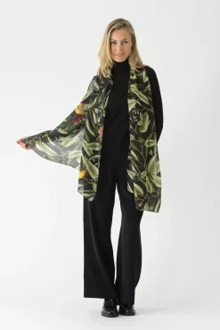 Kew Evergreen Black Scarf