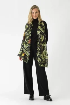 Kew Evergreen Black Scarf