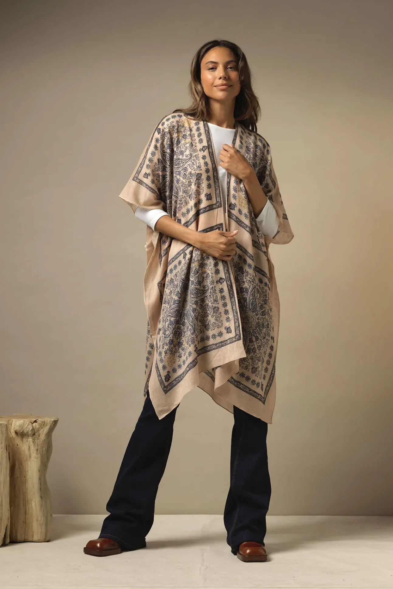 Mehndi Blue Wool Throwover