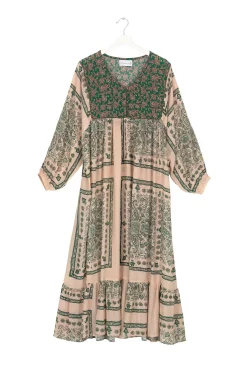Mehndi Green Boho Dress