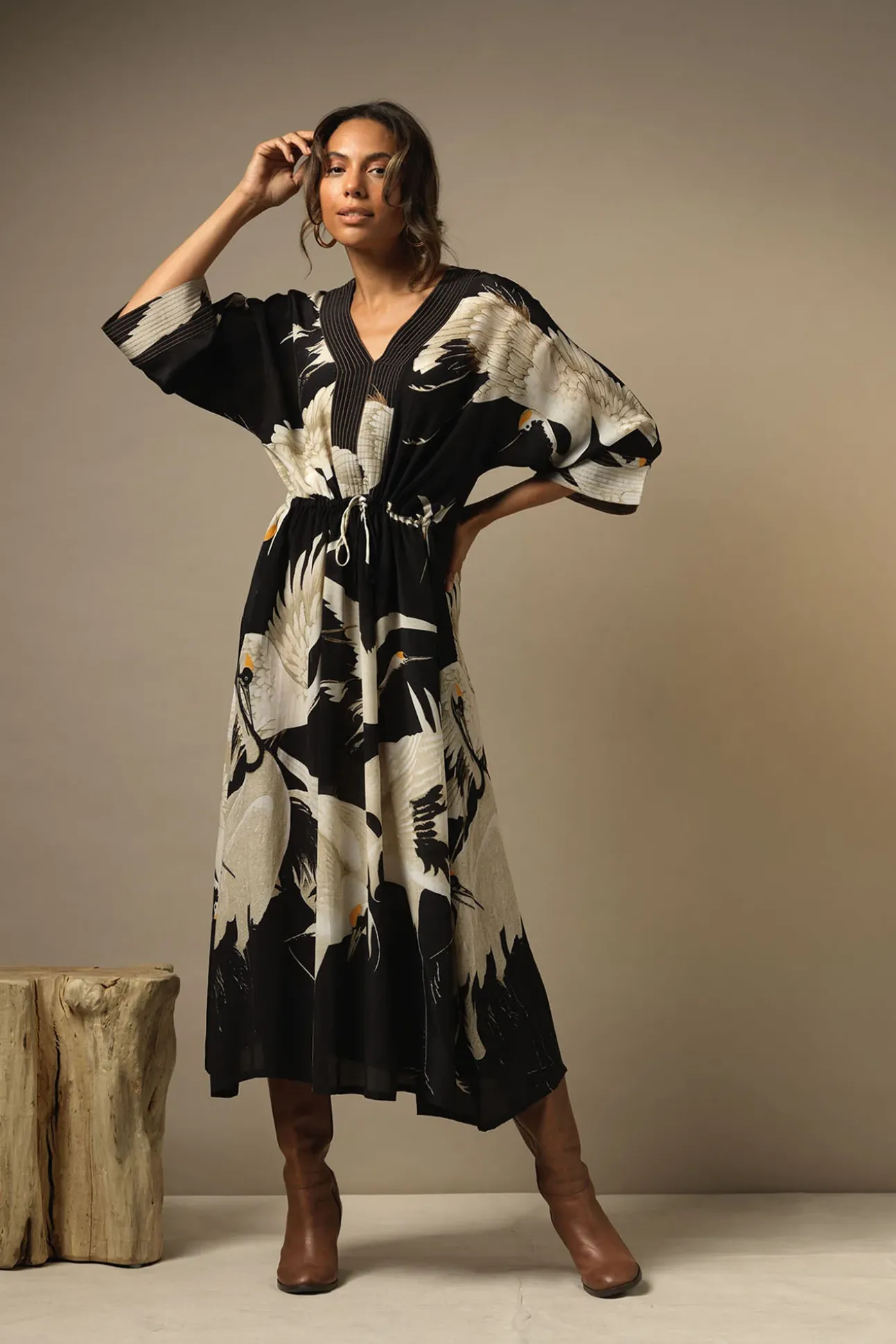 Stork Black Abbi Dress