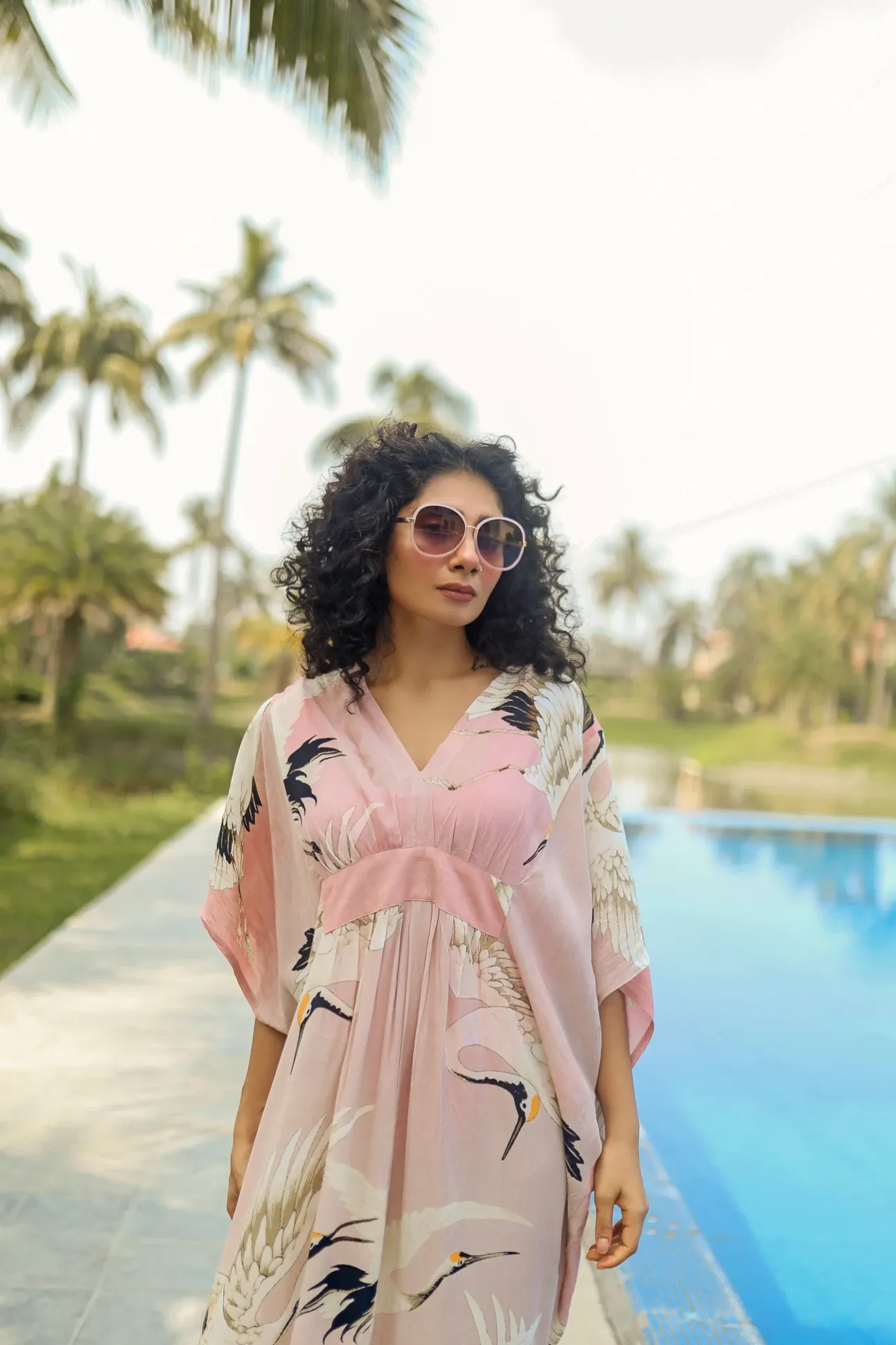 Stork Pink Margeux Kaftan