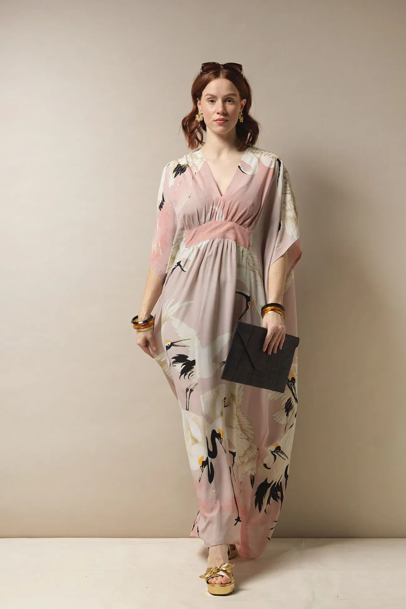 Stork Pink Margeux Kaftan