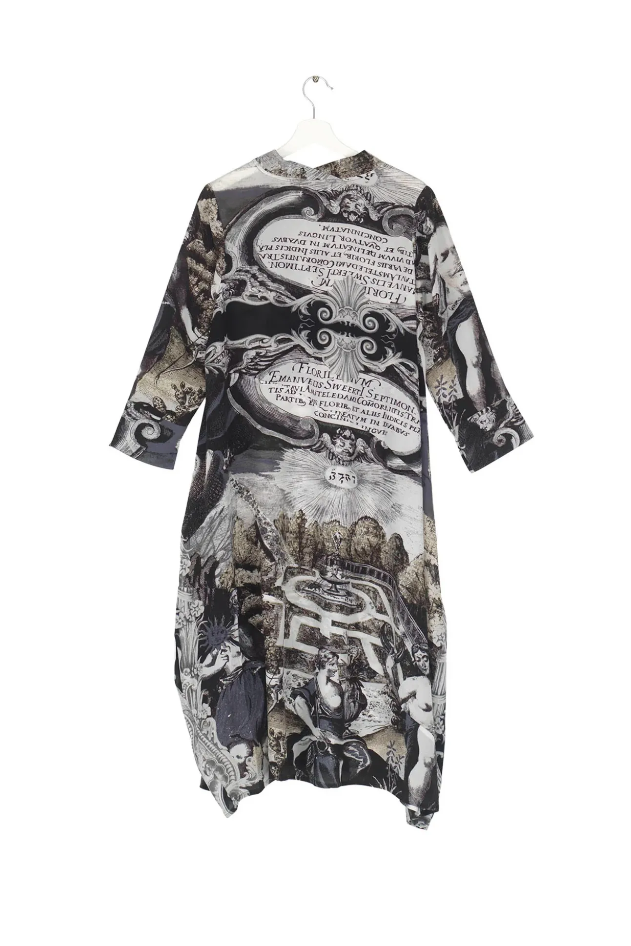 Sunburst Grey Asymmetric Dress