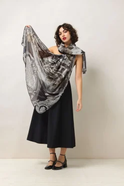Sunburst Grey Scarf