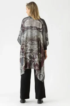 Sunburst Grey Wool Throwover