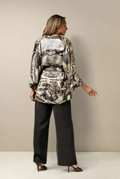 Sunburst Grey Wrap Jacket