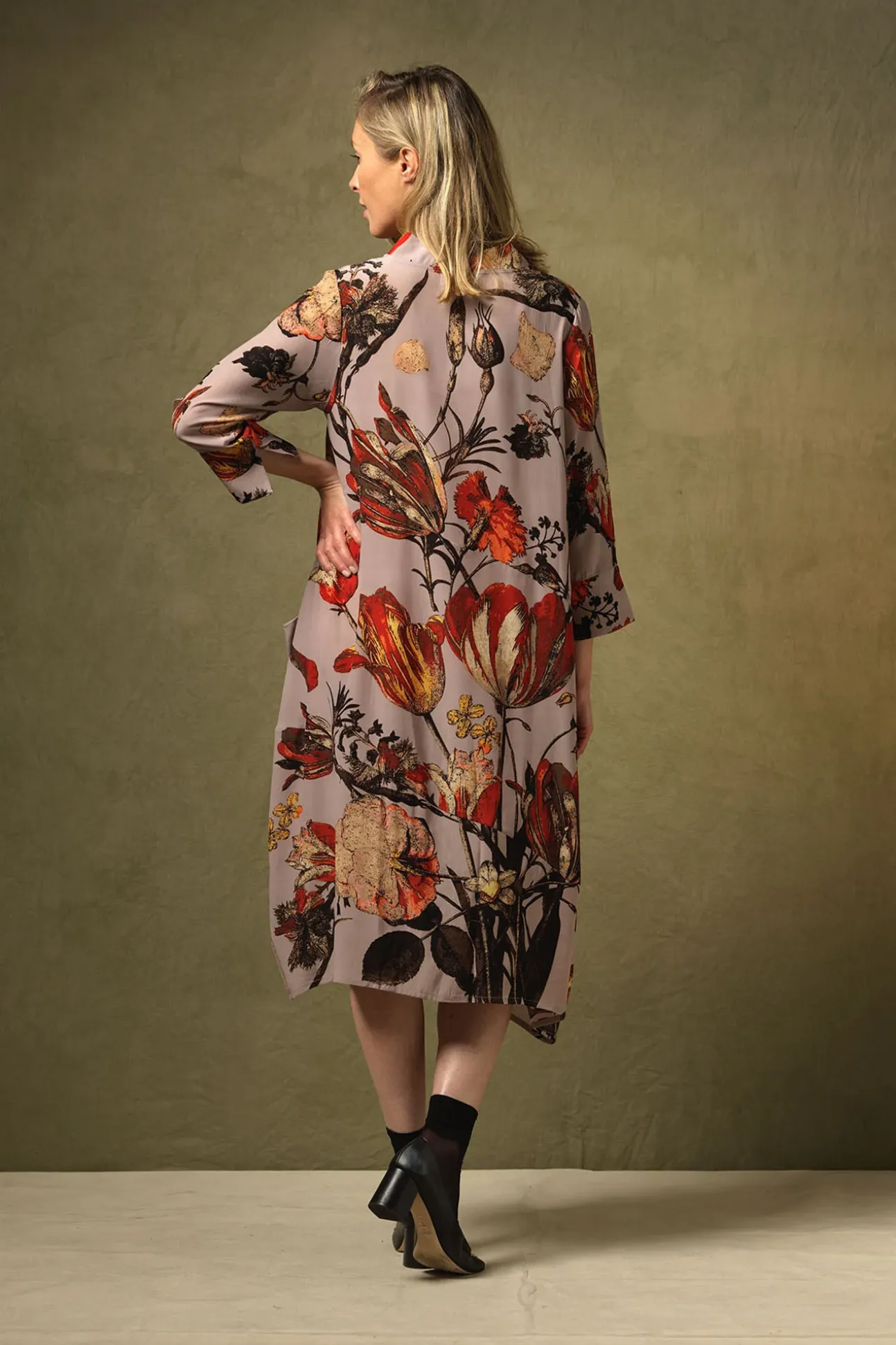 Tulip Red Asymmetric Dress
