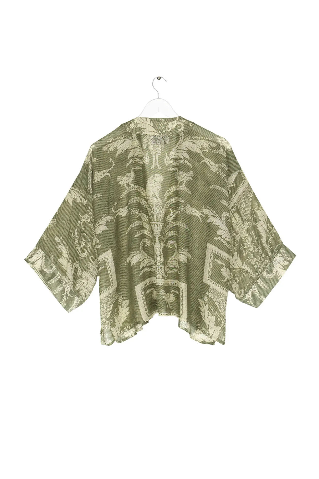 Vintage Damask Sage Kimono